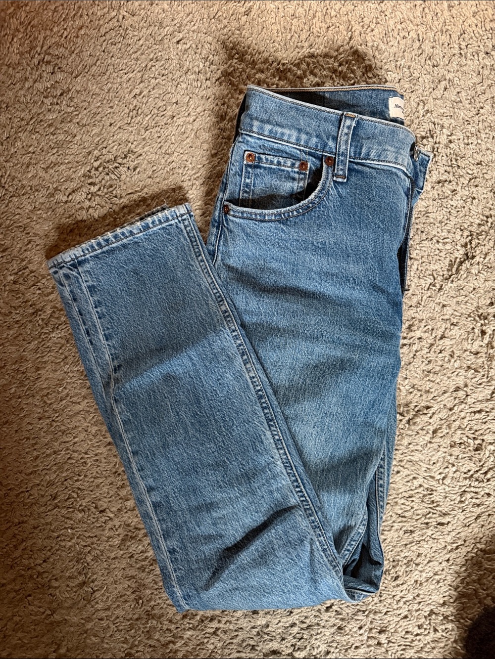 Abercrombie & Fitch Light Blue Straight Leg Jeans